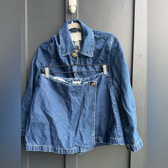 H&M Dark Blue Denim set Jacket & Skort - Picture 4 of 14